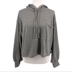 Gray CAD Silver Grey Shimmer Pullover Hoodie Sweatshirt sz XL